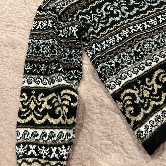 Vintage baroque printed turtleneck sweater - Picture 3 of 5